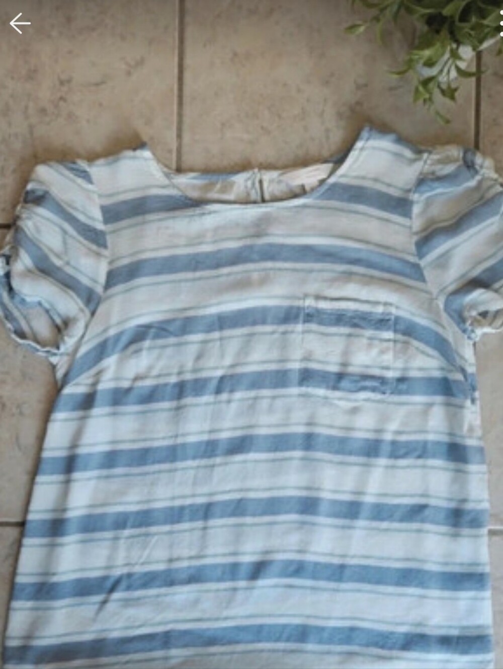 LAST DAY $ LAUREN CONRAD Size Small Puff Sleeve Pocket Top